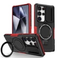 thumbnail image 1 of Moreoy Magnetic Kickstand Case for Samsung Galaxy S26 Ultra with Slide Lens Cover, [MagSafe Compatible] with Metal Ring Holder Stand Shockproof Non-Slip Bumper Protective Phone Case Cover,A, 1 of 10