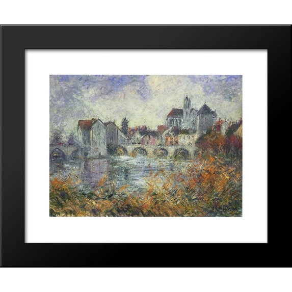 Moret on Loing Autumn 20x24 Framed Art Print by Gustave Loiseau