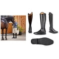 thumbnail image 1 of Moretta Ortona Riding Boots Standard Black #10286 Extra Slim US7, 1 of 1