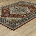 thumbnail image 1 of Woven Trends Aberdonian Area Rug 1144R Traditional Red Medallion Oriental 5' 3" X  7' 6" Rectangle, 1 of 5