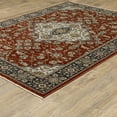 thumbnail image 1 of Woven Trends Aberdonian Area Rug 4151R Traditional Red Medallion Oriental 6' 7" X  9' 6" Rectangle, 1 of 5