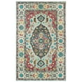 thumbnail image 1 of Moretti Avant Area Rug 75504 Grey Bordered Petals 8' x 10' Rectangle, 1 of 1