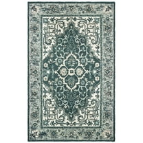 Moretti Avant Area Rug 75506 Grey Scrolls Bordered 8' x 10' Rectangle