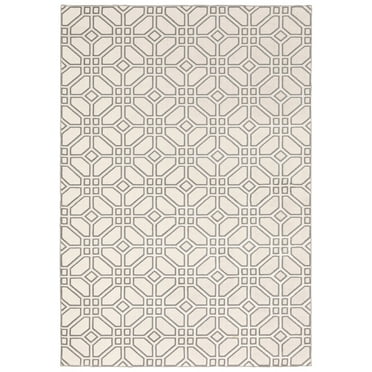 Moretti Bartak Area Rug 522A1 Casual Ivory Rings Bulbs 9' 10" x 12' 10" Rectangle