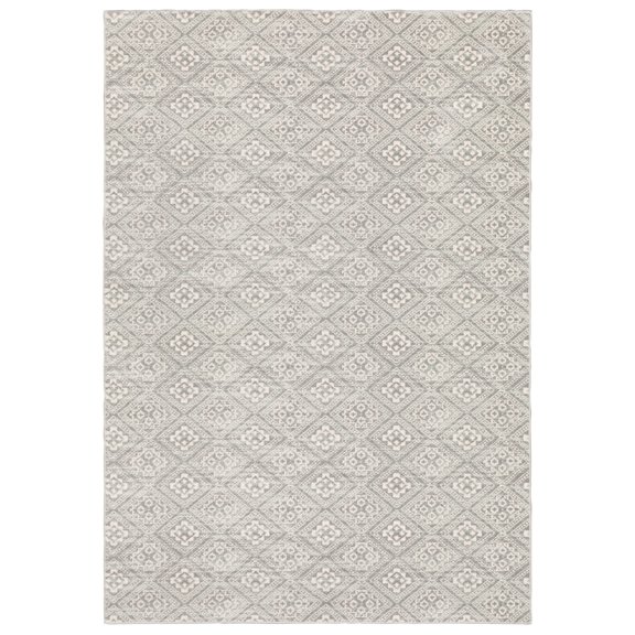 Moretti Bartak Area Rug 9894F Casual Grey Diamonds Monochrome 9' 10" x 12' 10" Rectangle