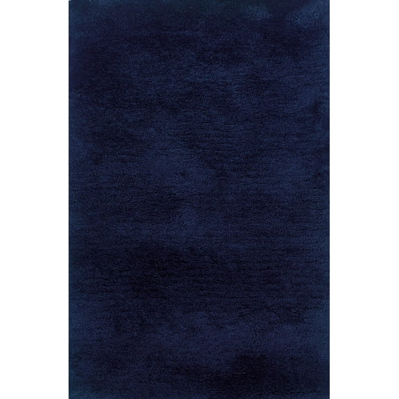 Moretti Bella Shag Area Rug 81106 Blue Solid Shag 8' x 11' Rectangle