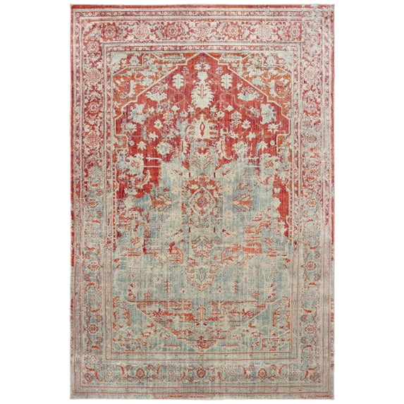 Moretti Boulder Area Rug 1501U Grey Petals Vines 3' 10" x 5' 5" Rectangle