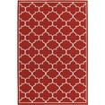 thumbnail image 1 of Moretti Constant Area Rug 1295R Red Circles Curves 5' 3" x  7' 6" Rectangle, 1 of 1