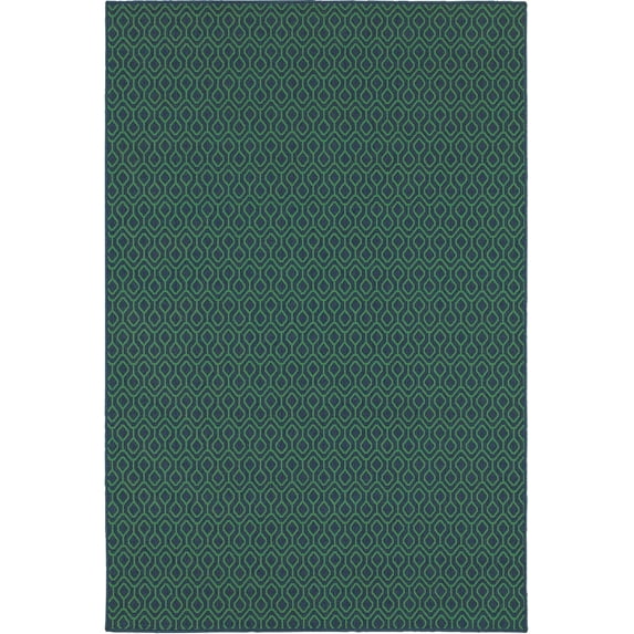 Moretti Constant Area Rug 1634Q Navy Diamonds Grid 1' 10" x 2' 10" Rectangle