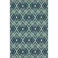 thumbnail image 1 of Moretti Constant Area Rug 2209B Navy Diamonds Lines 3' 7" x  5' 6" Rectangle, 1 of 1