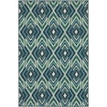 thumbnail image 1 of Moretti Constant Area Rug 2209B Navy Diamonds Lines 5' 3" x  7' 6" Rectangle, 1 of 1