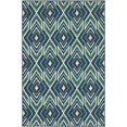 thumbnail image 1 of Moretti Constant Area Rug 2209B Navy Diamonds Lines 6' 7" x  9' 6" Rectangle, 1 of 1