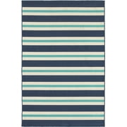 Moretti Constant Area Rug 5701B Blue Lines Stripes 1' 10" x 2' 10" Rectangle