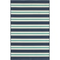 thumbnail image 1 of Moretti Constant Area Rug 5701B Blue Lines Stripes 3' 7" x  5' 6" Rectangle, 1 of 1
