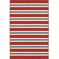 thumbnail image 1 of Moretti Constant Area Rug 5701R Red Bars Lines 5' 3" x  7' 6" Rectangle, 1 of 1