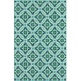 thumbnail image 1 of Moretti Constant Area Rug 5868L Blue Circles Leaves 5' 3" x  7' 6" Rectangle, 1 of 1