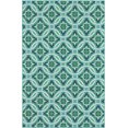 thumbnail image 1 of Moretti Constant Area Rug 5868L Blue Circles Leaves 6' 7" x  9' 6" Rectangle, 1 of 1