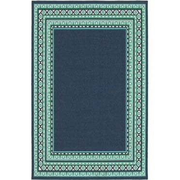 Moretti Constant Area Rug 9650B Navy Diamonds Lines 1' 10" x  2' 10" Rectangle