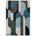 thumbnail image 1 of Moretti Court Area Rug STR03 Blue Angular Curves 7' 10" x 10' 10" Rectangle, 1 of 1