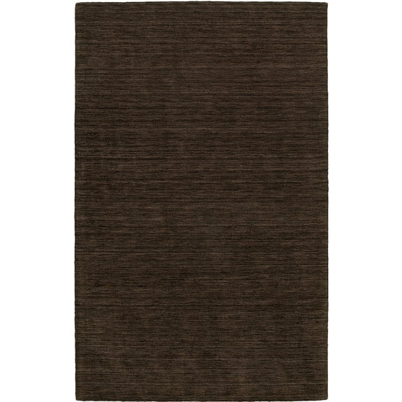 Moretti Desire Area Rug 27109 Brown Monochrome Wool 5' x 8' Rectangle