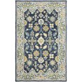 thumbnail image 1 of Moretti Dulce Area Rug 28405 Traditional Navy Bulbs Vines 8' x 10' Rectangle, 1 of 2