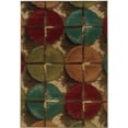 thumbnail image 1 of Moretti Falcon Area Rug 3680B Casual Brown Grid Lines 3' 10" x 5' 5" Rectangle, 1 of 1