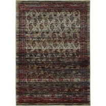 Moretti Glow Area Rug 7122D Multi Diamond Petals 8' 6" x 11' 7" Rectangle