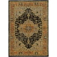 thumbnail image 1 of Moretti Glow Area Rug 7138B Traditional Gold Scrolls Petals 7' 10" x 10' 10" Rectangle, 1 of 1
