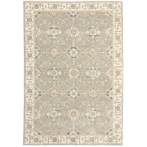 Moretti Glow Area Rug 8929H Traditional Grey Distressed Floral 6' 7" x  9' 6" Rectangle