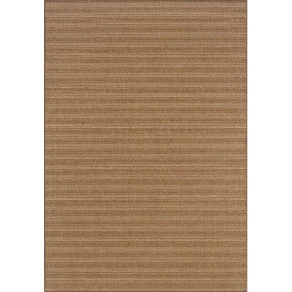 Moretti Grand Mal Indoor/Outdoor Area Rug 001X3 Tan Striped Woven 3' 7" x 5' 6" Rectangle