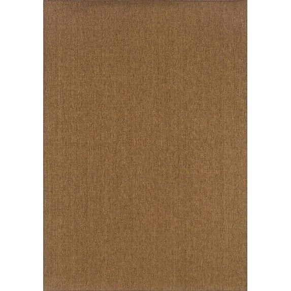 Moretti Grand Mal Indoor/Outdoor Area Rug 2061N Tan Solid Woven 8' 6" x 13' Rectangle