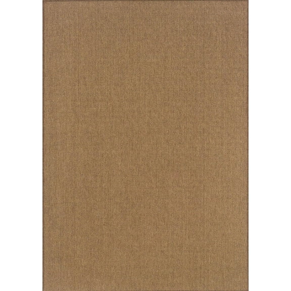 Moretti Grand Mal Indoor/Outdoor Area Rug 2068X Tan Solid Woven 2' 3" x 7' 6" Rectangle