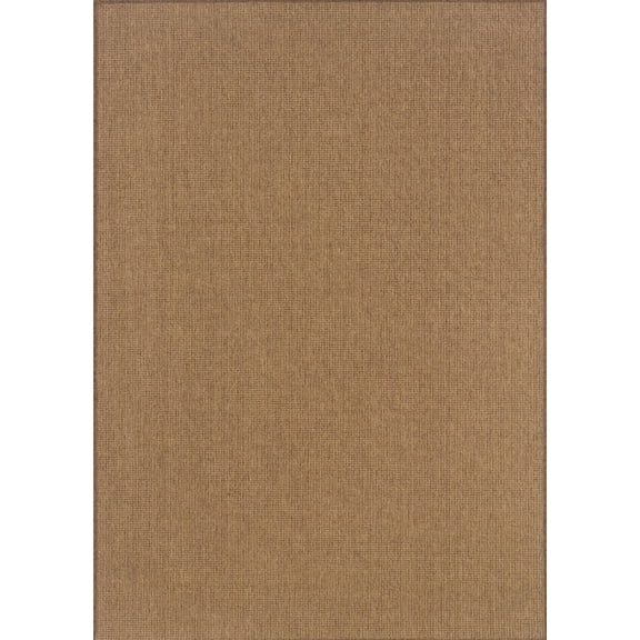 Moretti Grand Mal Indoor/Outdoor Area Rug 2068X Tan Solid Woven 2' 5" x 4' 5" Rectangle