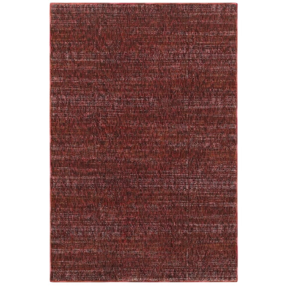 Moretti Hadron Area Rug 8033K Red Single Color Achromatic 6' 7" x  9' 6" Rectangle