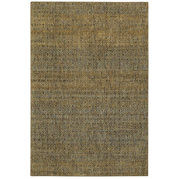 Moretti Hadron Area Rug 8048P Green Emerald Single-Color 3' 3" x 5' 2" Rectangle
