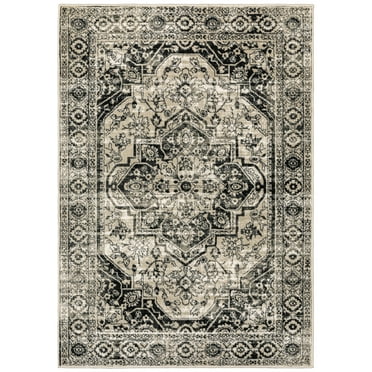 Moretti Homestead Area Rug 429G0 Traditional Grey Bulbs Diagonals 1' 10" x  7' 6" Rectangle