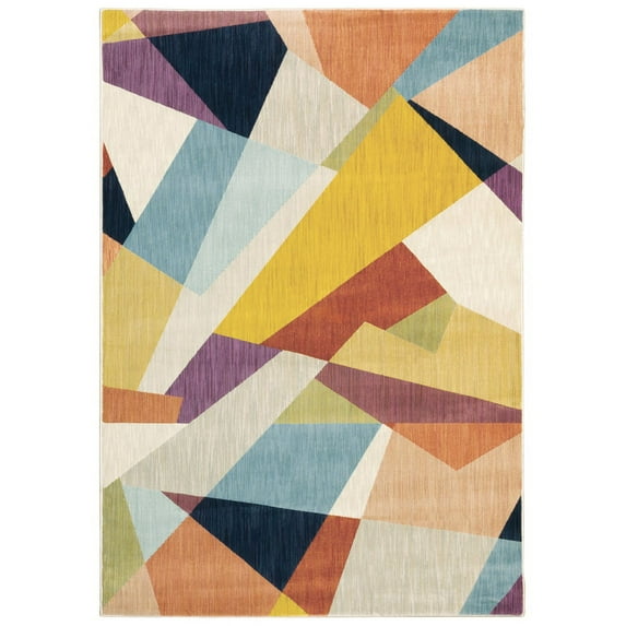 Moretti Joaquin Area Rug 1803X Casual Multi Layered Corners 2' 3" x 7' 6" Rectangle