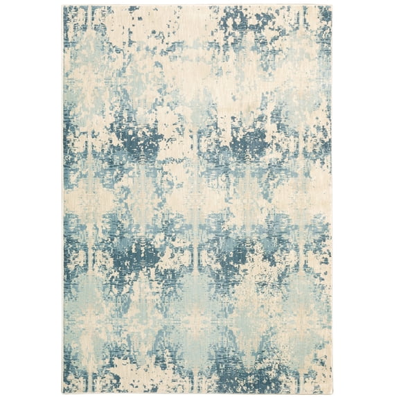 Moretti Joaquin Area Rug 8020H Casual Ivory Bleached Stained 6' 7" x 9' 6" Rectangle