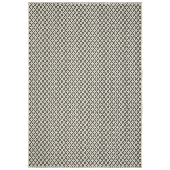 Moretti Kosmo Area Rug 501H1 Outdoor Beige Crosshatch Diagonals