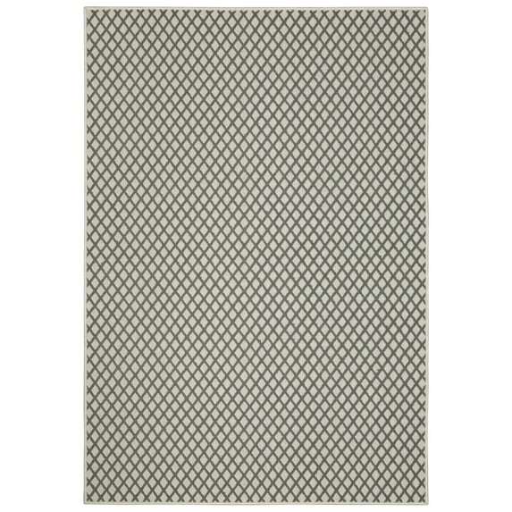 Moretti Kosmo Area Rug 501H1 Outdoor Beige Crosshatch Diagonals