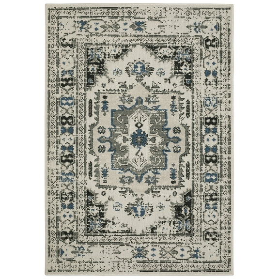 Moretti Kosmo Area Rug 5561H Outdoor Beige Angled Pointed