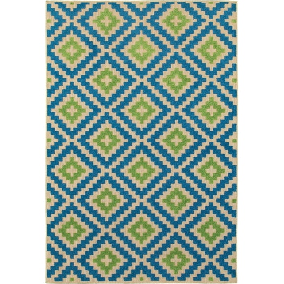 Moretti Loyalty Area Rug 2063Z Sand Diamond Outdoor 3' 10" x 5' 5" Rectangle