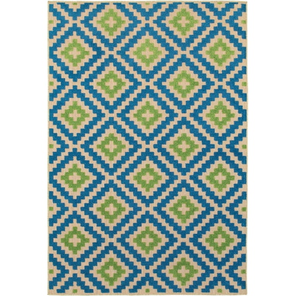 Moretti Loyalty Area Rug 2063Z Sand Diamond Outdoor 5' 3" x  7' 6" Rectangle