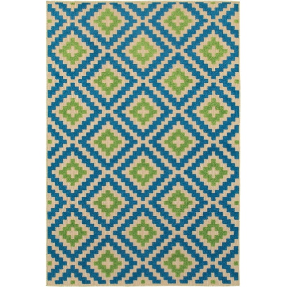 Moretti Loyalty Area Rug 2063Z Sand Diamond Outdoor 7' 10" x 10' 10" Rectangle