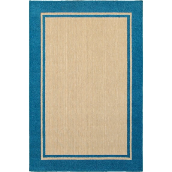 Moretti Loyalty Area Rug 5594B Outdoor Sand Bordered Lined