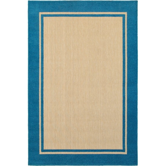 Moretti Loyalty Area Rug 5594B Outdoor Sand Bordered Lined