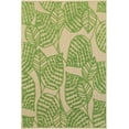 thumbnail image 1 of Moretti Loyalty Area Rug 566F9 Outdoor Sand Leaves Vines, 1 of 1