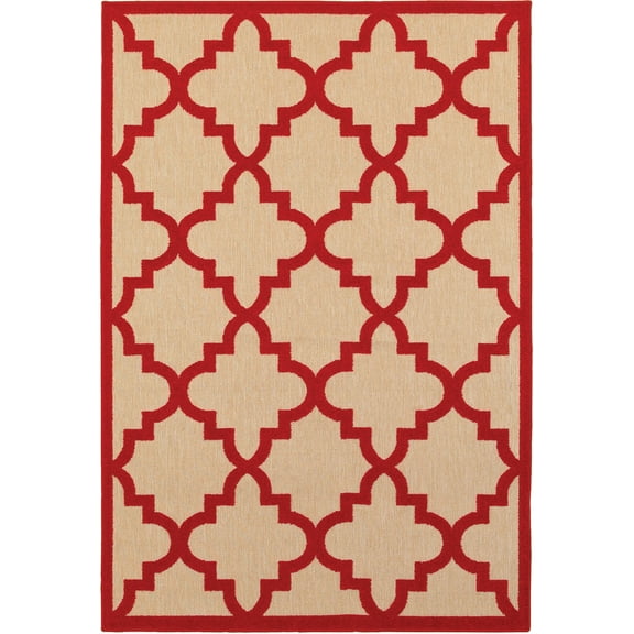 Moretti Loyalty Area Rug 660R9 Outdoor Sand Angled Curved
