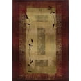 thumbnail image 1 of Moretti Mauve Area Rugs - 544X1 Geometric Leaves Vines Boxes Blocks Rug - 6' x 6' Round, 1 of 1