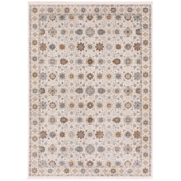 Moretti Movement Area Rug 071W1 Traditional Ivory Rings Loops 7' 10" x 10' 10" Rectangle